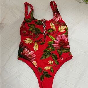 Agua Bendita Pink Floral Swimwear